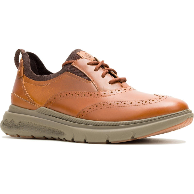 Hush Puppies Excel Chaussures En Cuir Pour Homme À Lacets Couleur Cognac