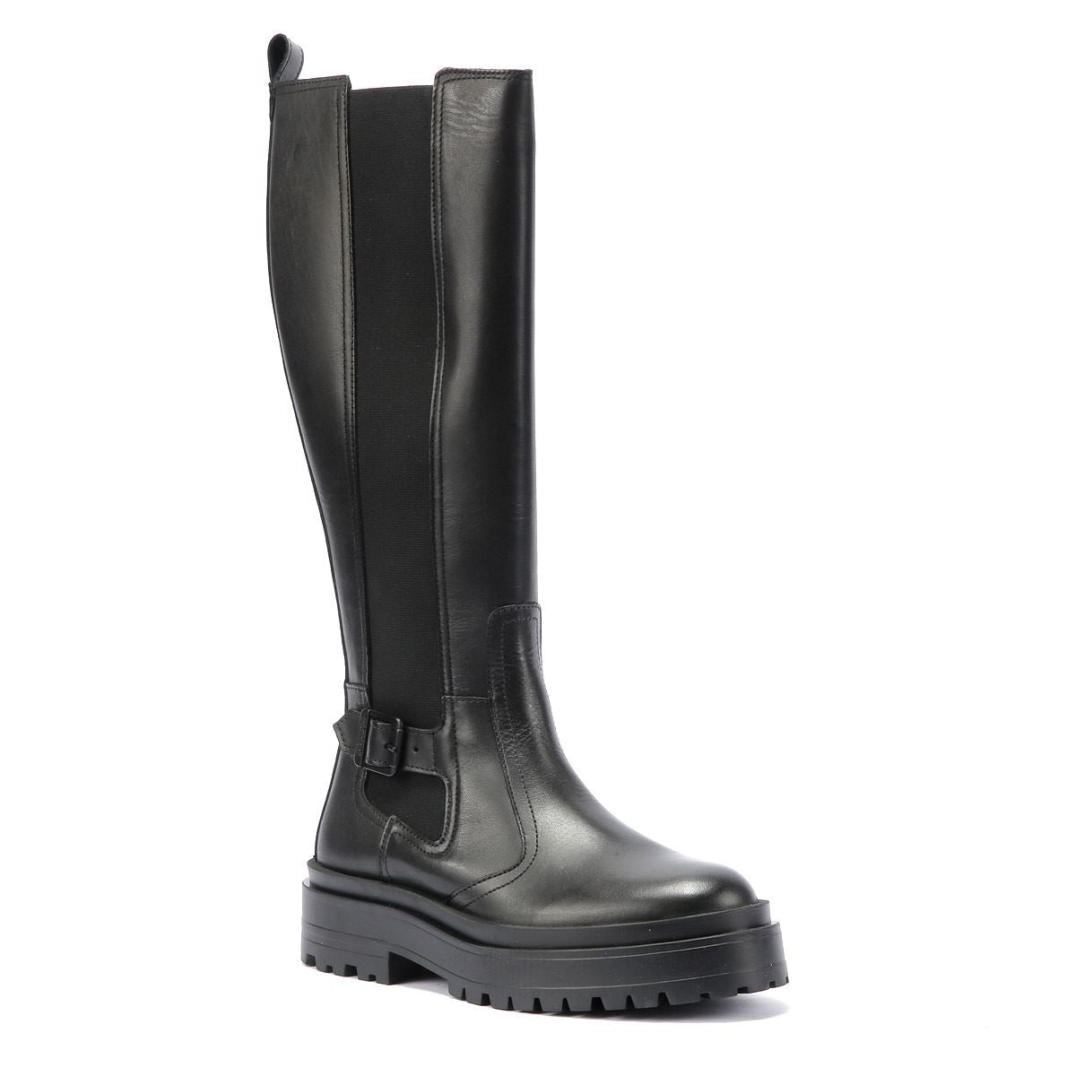 Barbour Alicia Bottes noires en cuir pour femmes