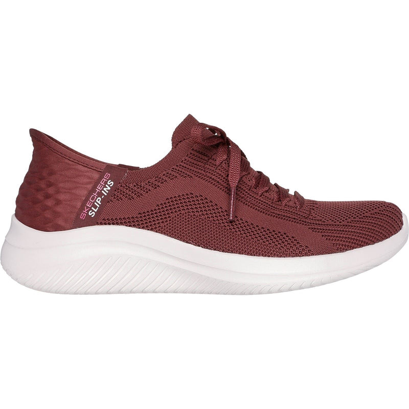 Skechers Ultra Flex 3.0 Brilliant Path Baskets En Toile Pour Femmes Couleur Bordeaux