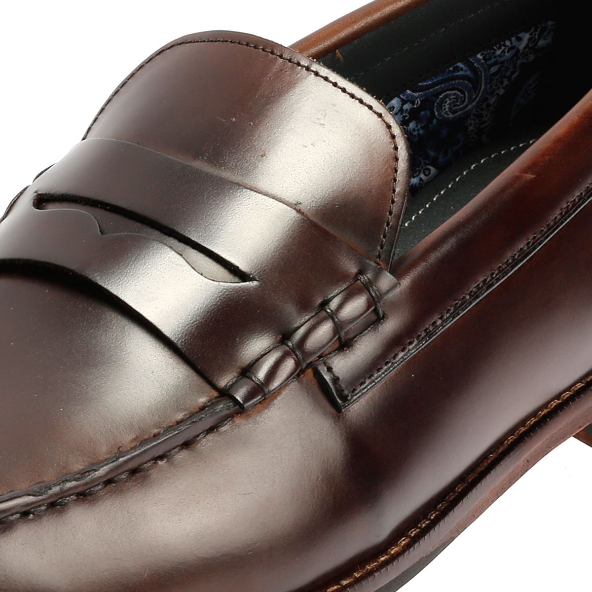 Ben Sherman Sid Mocassins En Cuir Pour Hommes Marron