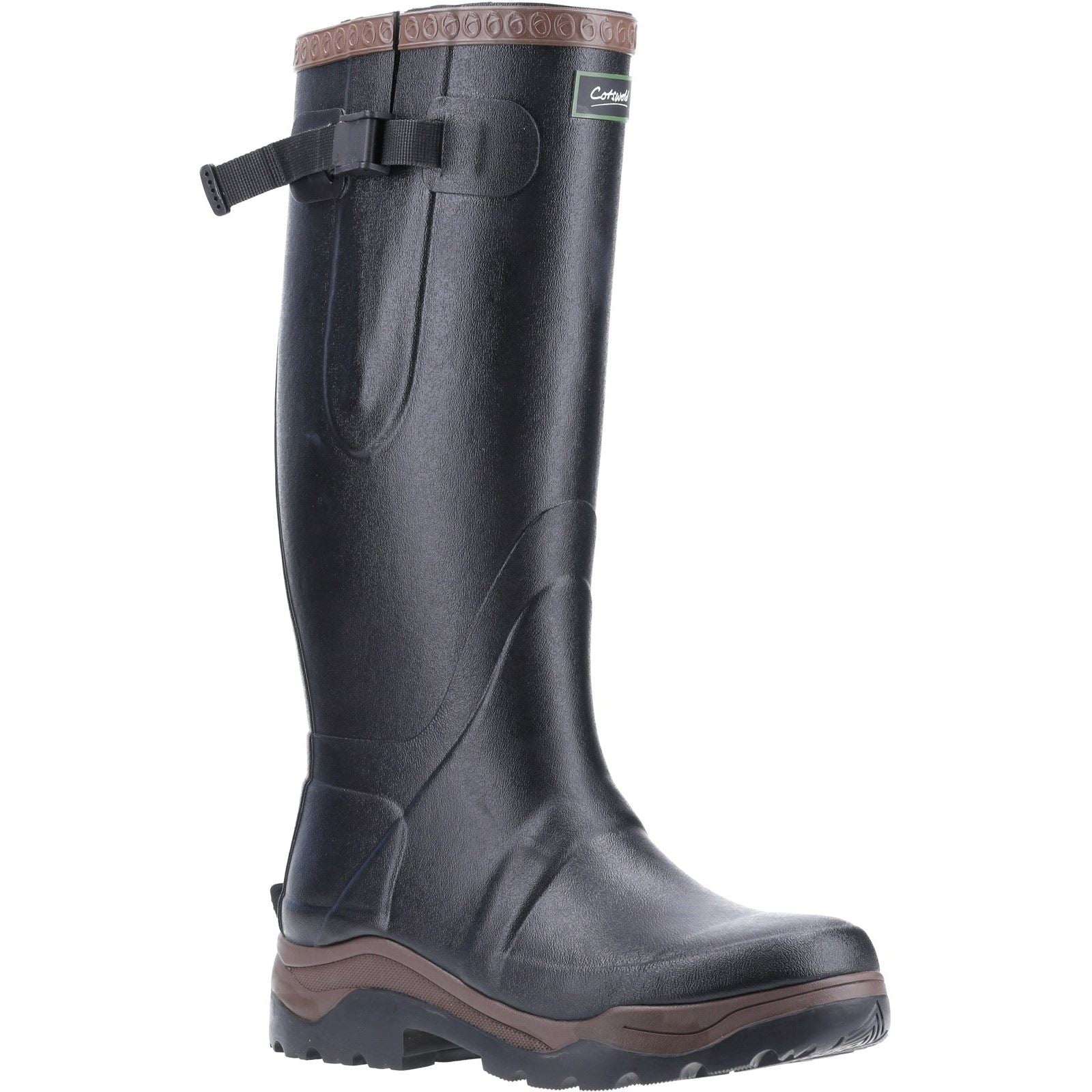 Cotswold Compass Bottes En Caoutchouc Noires Wellington