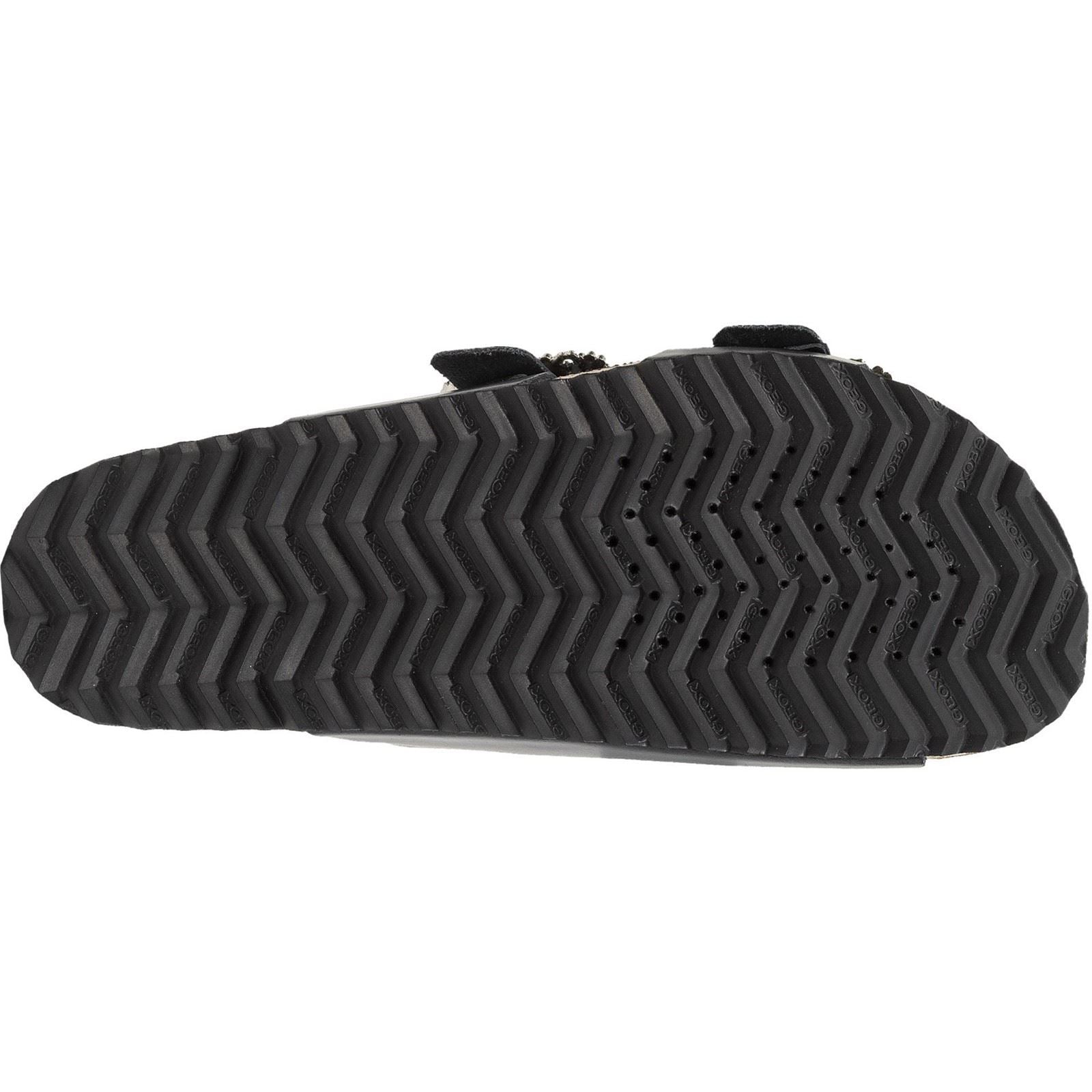 Geox D BRIONIA R Sandales Noires Pour Femmes En Cuir