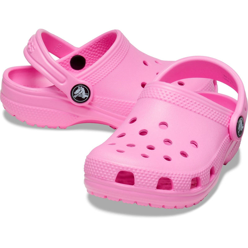 Crocs Toddler Classic Chaussures Plates Roses En Taffetas Thermoplastique
