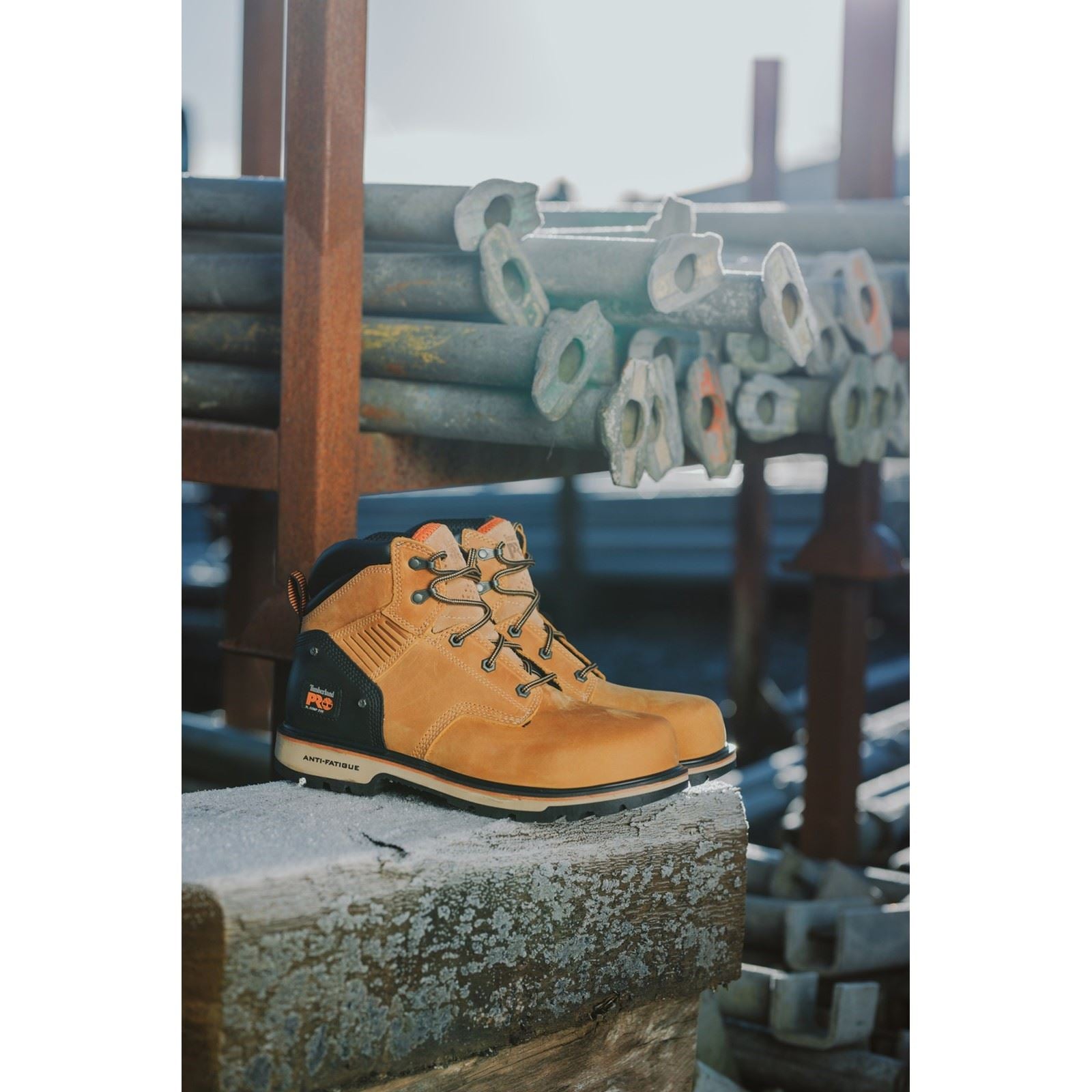 Timberland Pro Bottes De Sécurité Ballast En Cuir Honey