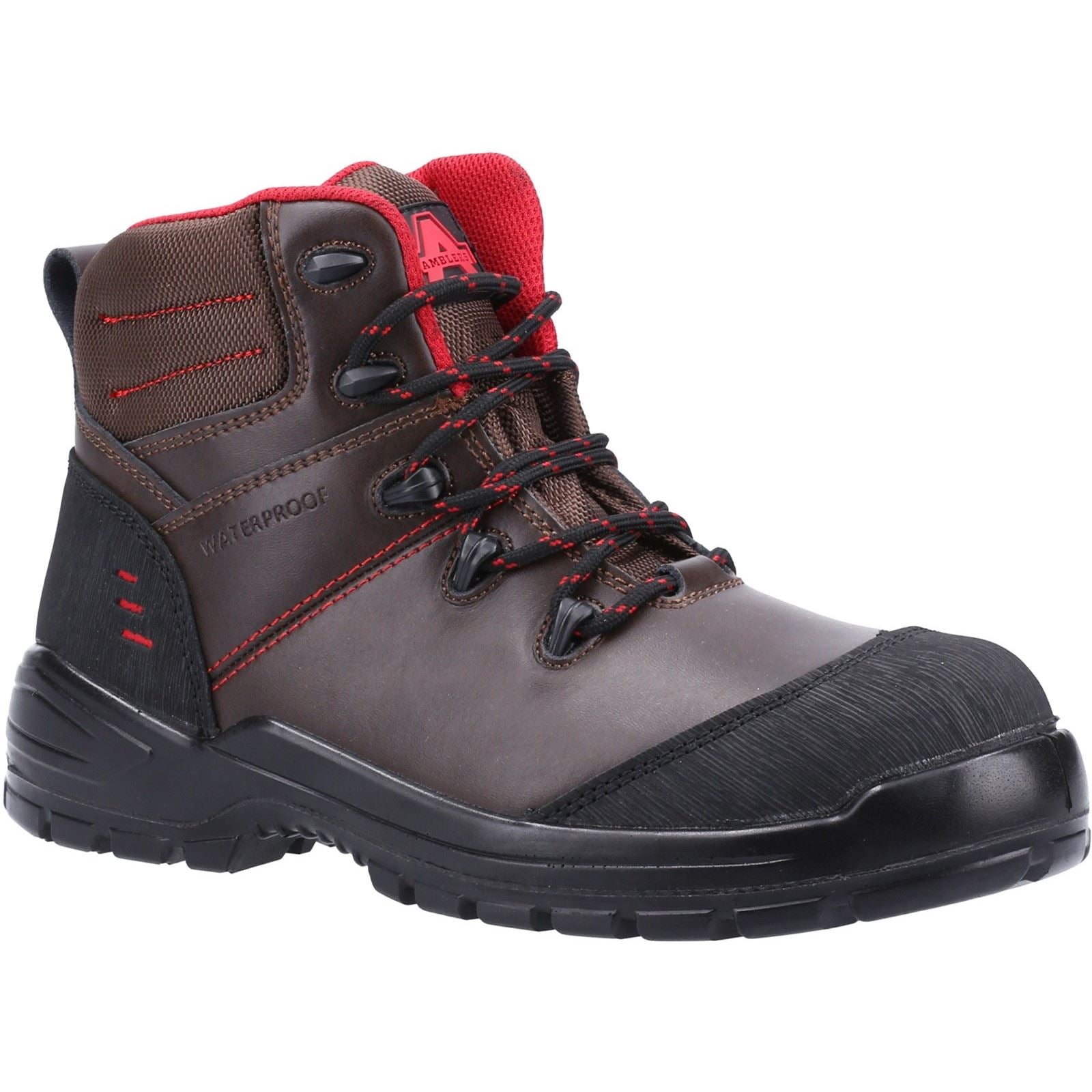 Amblers Safety Bottines De Sécurité En Cuir Marron 308C