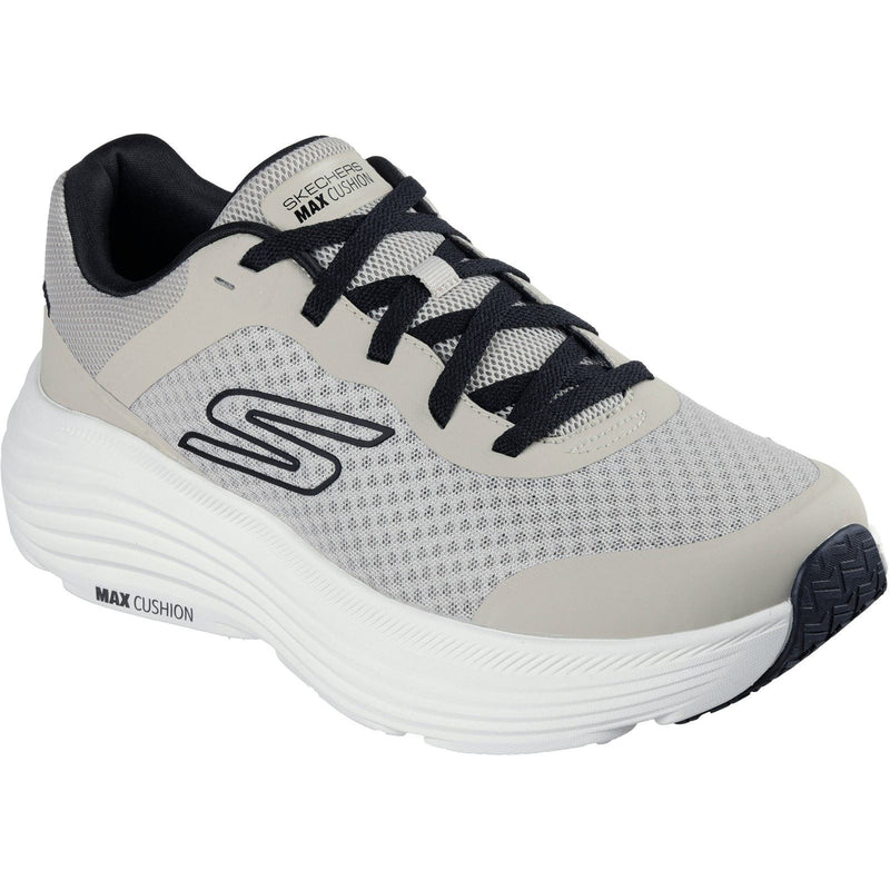 Skechers Performance Max Cushioning Endeavour Baskets Pour Hommes En Taupe/Noir