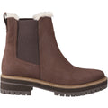 TOMS Bennet Bottes En Cuir Pour Femmes Marron Foncé