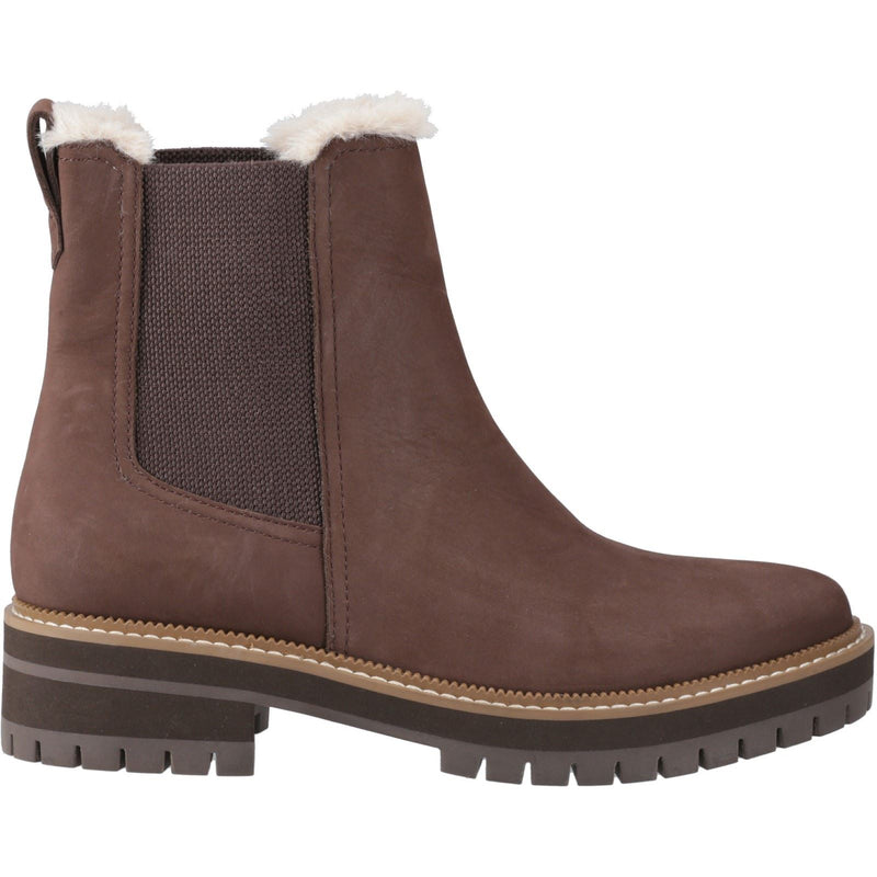TOMS Bennet Bottes En Cuir Pour Femmes Marron Foncé