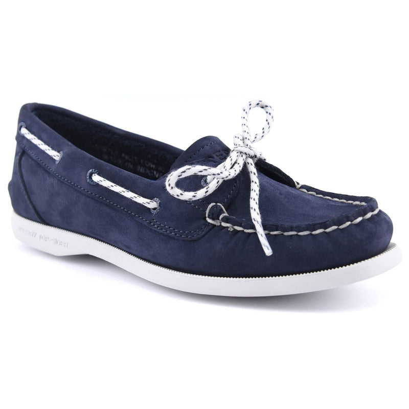 Sperry Authentic 1 Eye Chaussures Bateau En Cuir Pour Femmes En Bleu Marine