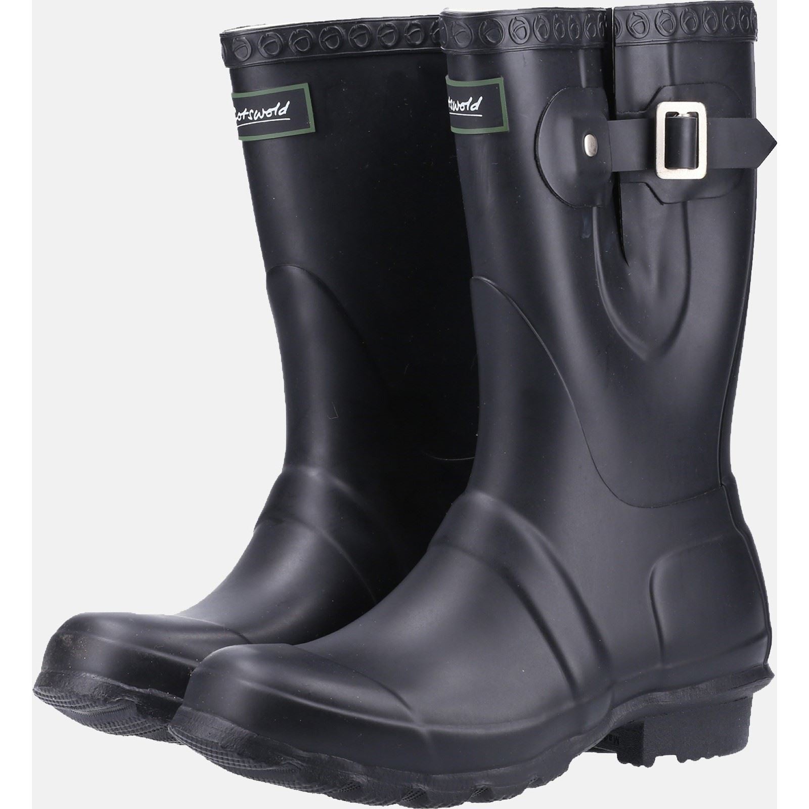 Cotswold Windsor Bottes En Caoutchouc Noires Pour Femmes