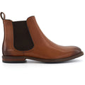 Dune Characteristic Bottes En Cuir Marron Pour Homme