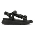 FitFlop Gen-FF Soft Sandales Noires Pour Femmes En Cuir
