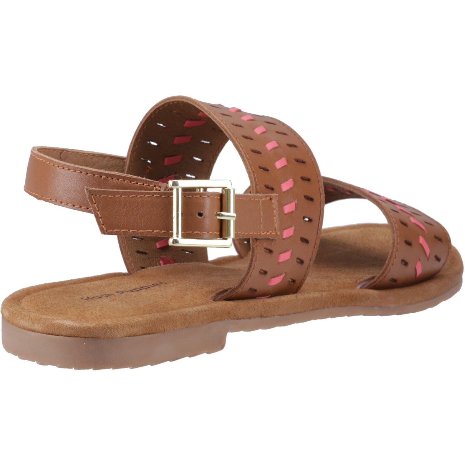 Hush Puppies Hadley Sandales En Cuir Pour Femme Couleur Tan