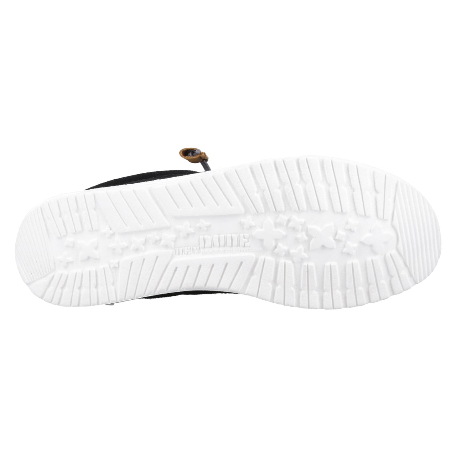 HEYDUDE Wally Craft Chaussures Bateau Noires Pour Homme En Cuir