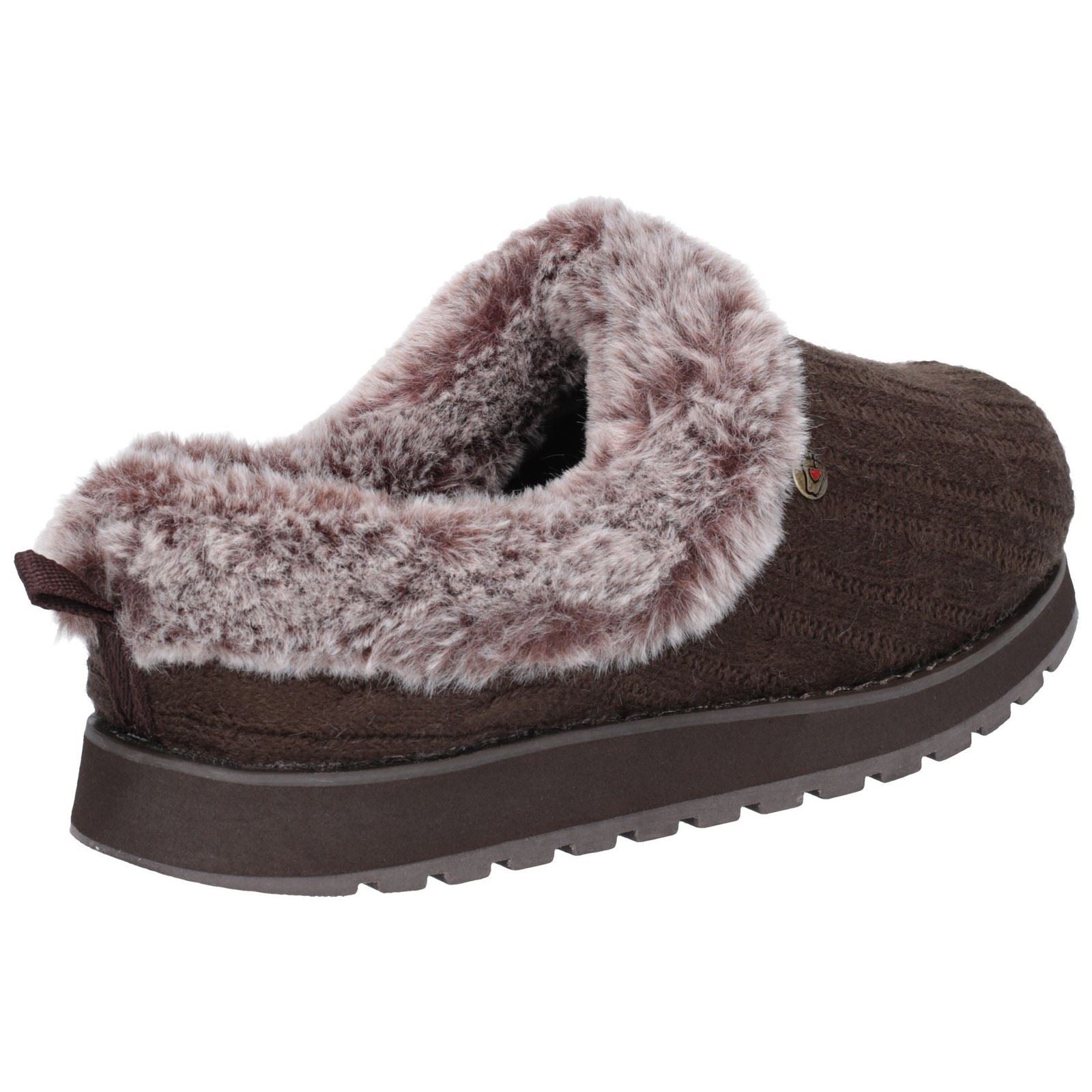 Skechers Keepsakes Ice Angel Chaussons En Synthétique Pour Femme En Chocolat