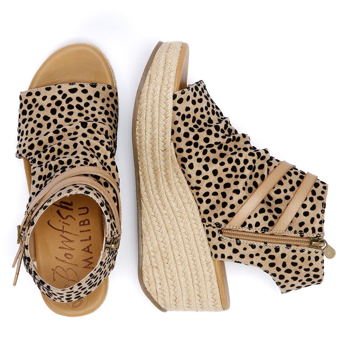 Blowfish Malibu Lacey Pixie Sandales Léopard Pour Femmes