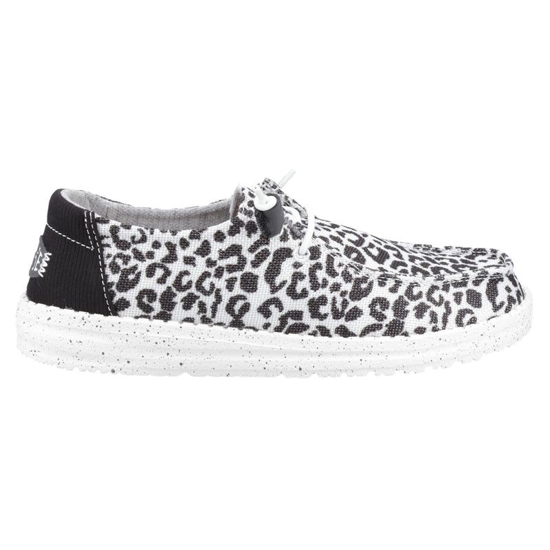 HEYDUDE Wendy Leopard Mocassins Noirs/Gris Pour Femmes