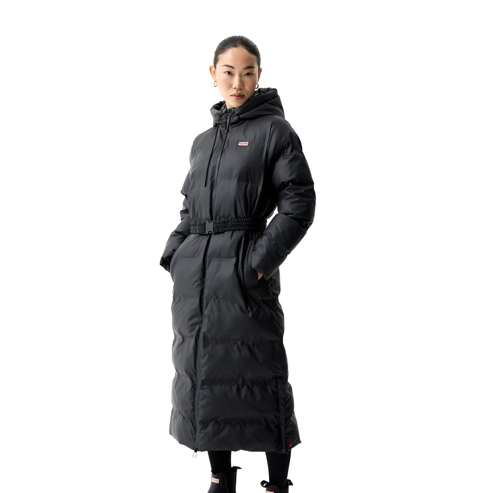 Hunter Hutchison Sonic Long Puffer Jacket Vestes Matelassées Noires Pour Femmes