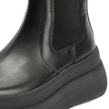 FitFlop F-Mode Bottes En Cuir Noires Pour Femmes