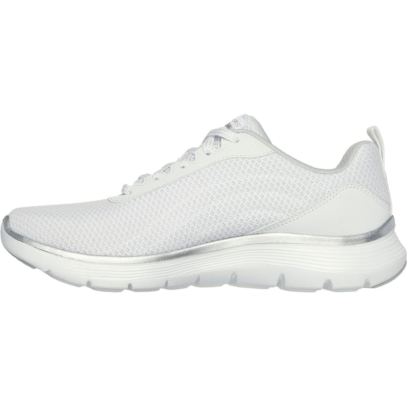 Skechers Flex Appeal 5.0 Uptake Chaussures De Sport Blanc/Argent Pour Femme