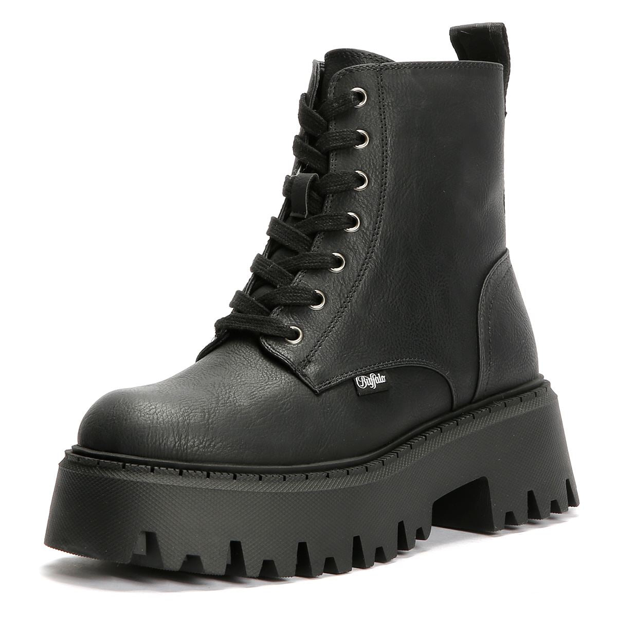 Buffalo Aspen Lace Up Warm Bottes Noires Pour Femmes