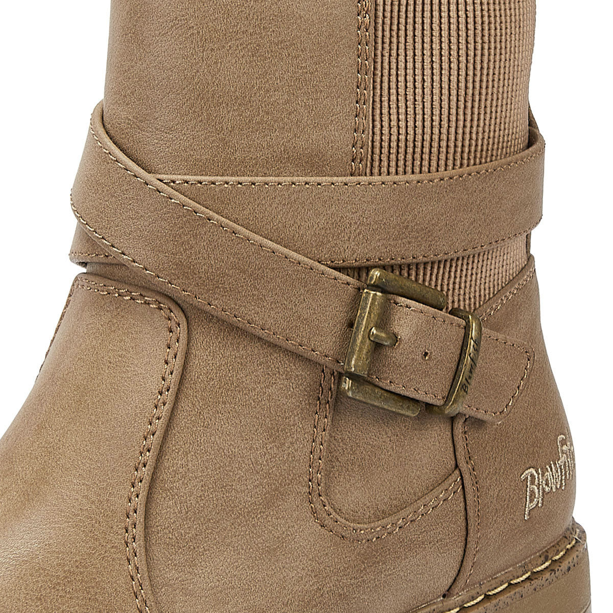 Blowfish Malibu Bottes En Cuir Marron Pour Femmes