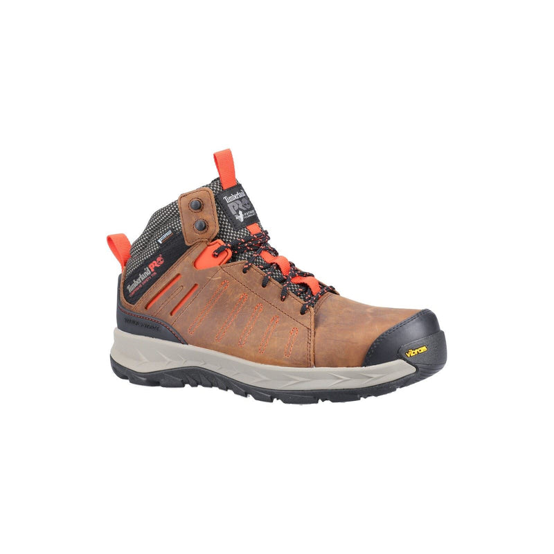 Timberland Pro Bottes De Sécurité En Cuir Marron Trailwind