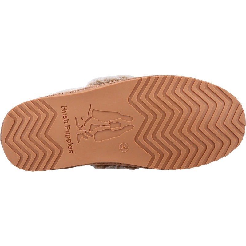 Hush Puppies Ariel Chaussons En Daim Pour Femmes Couleur Beige