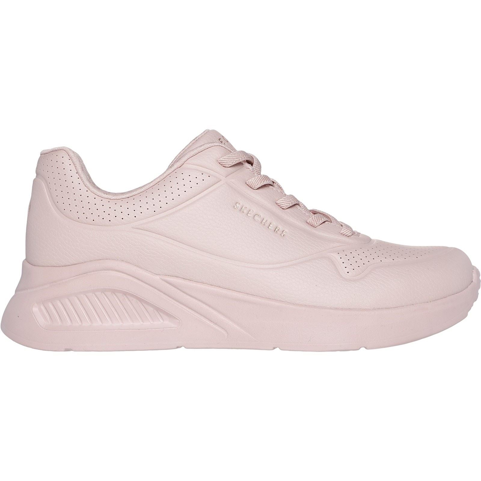 Skechers Uno Lite Lite Work Sneakers Rose Pour Femmes En Synthétique