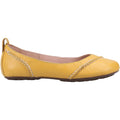 Hush Puppies Janessa Flats Jaunes En Cuir Pour Femmes