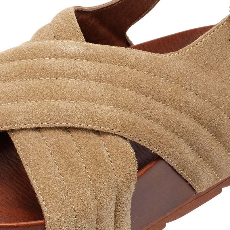 Desert Fleur Sparks Sandales Beige Pour Femme En Suède