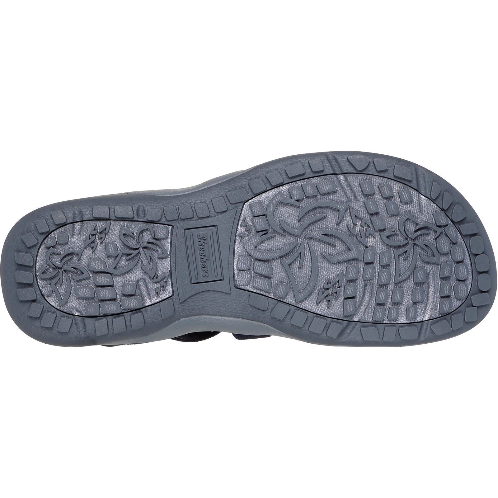 Skechers Reggae Slim Stretch Flex Sandales Pour Femme En Toile De Couleur Marine