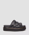 Dr. Martens Raine Athena Slides Pour Femmes En Cuir Noir