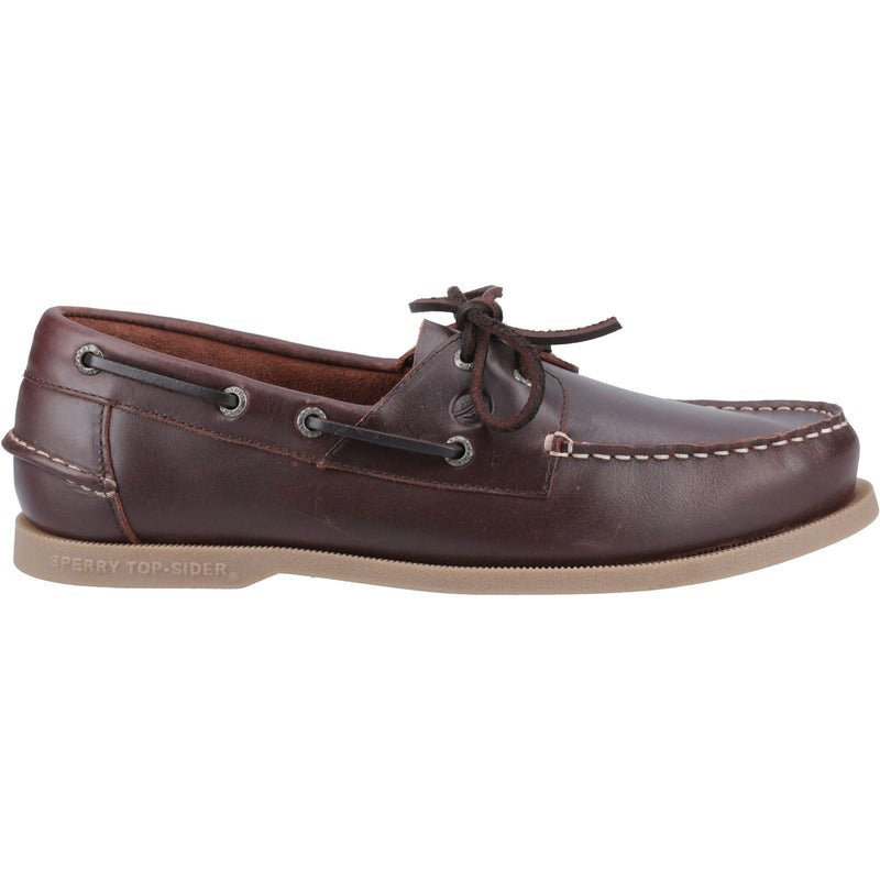 Sperry Tacoma Chaussures Bateau Pour Homme En Cuir Marron