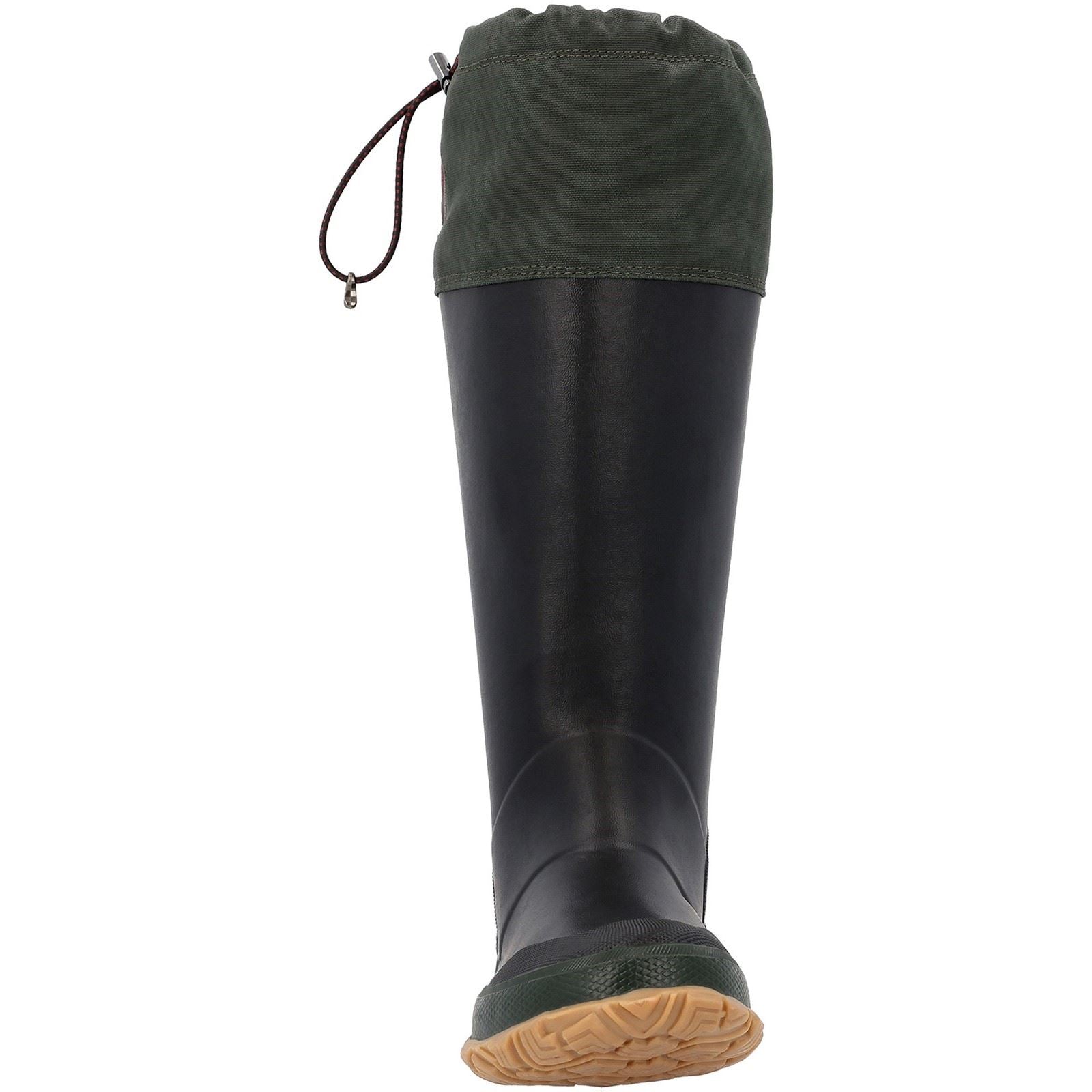 Muck Boots Forager Bottes En Caoutchouc Noir/Vert Mousse