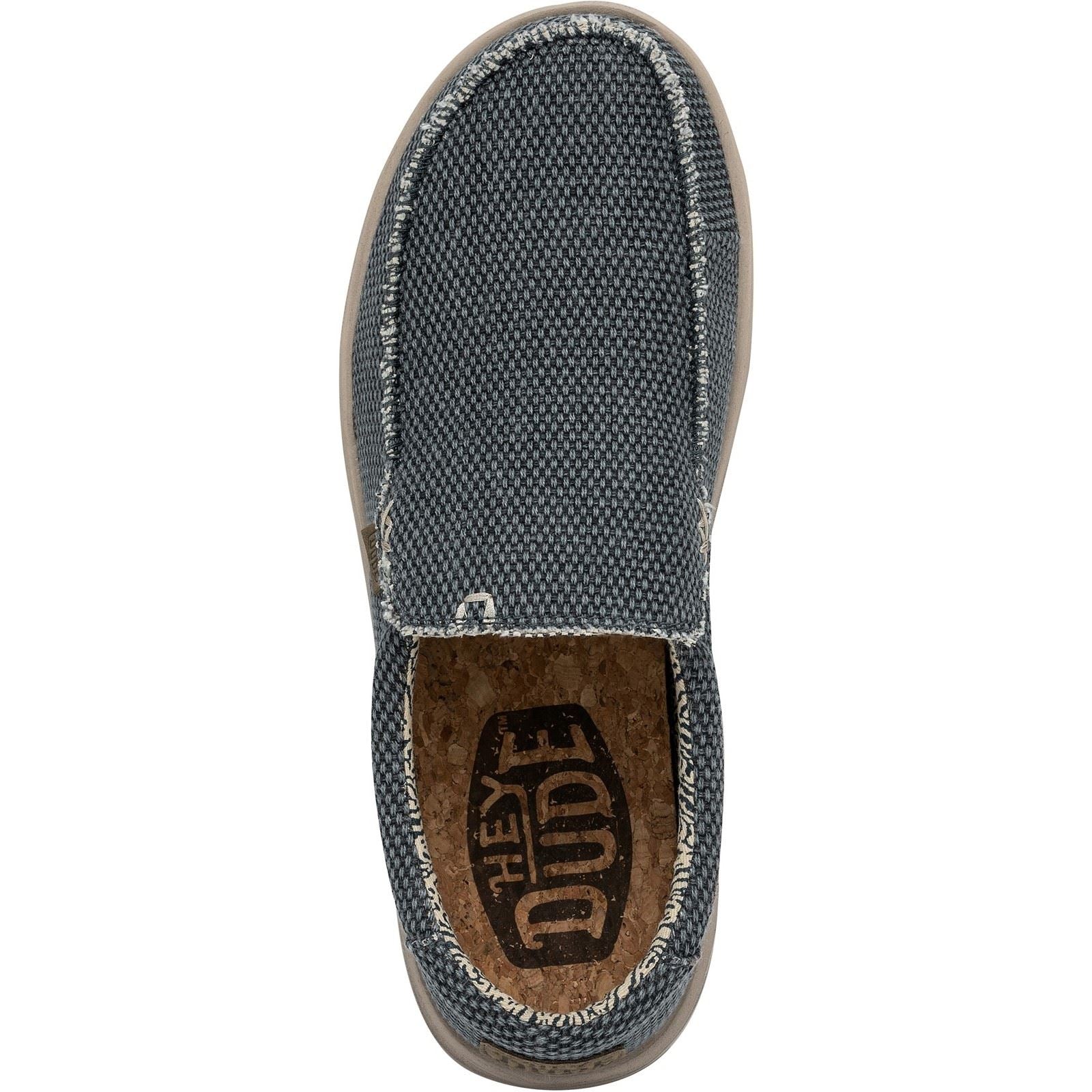 HEYDUDE Mikka Braided Mocassins En Textile Bleu Marine Pour Hommes
