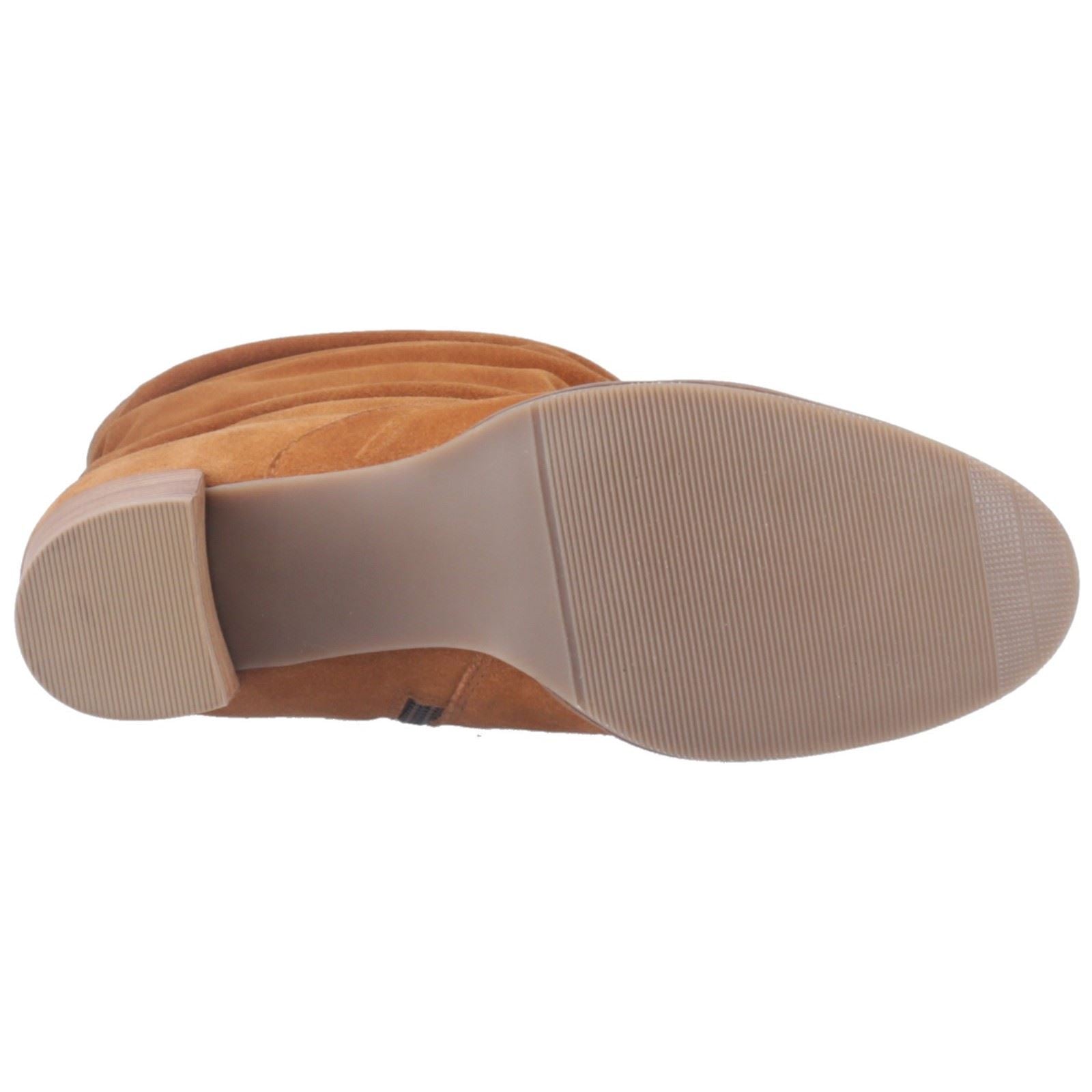 Hush Puppies Cosima Bottes Hautes À Talons Pour Femmes En Daim Couleur Tan