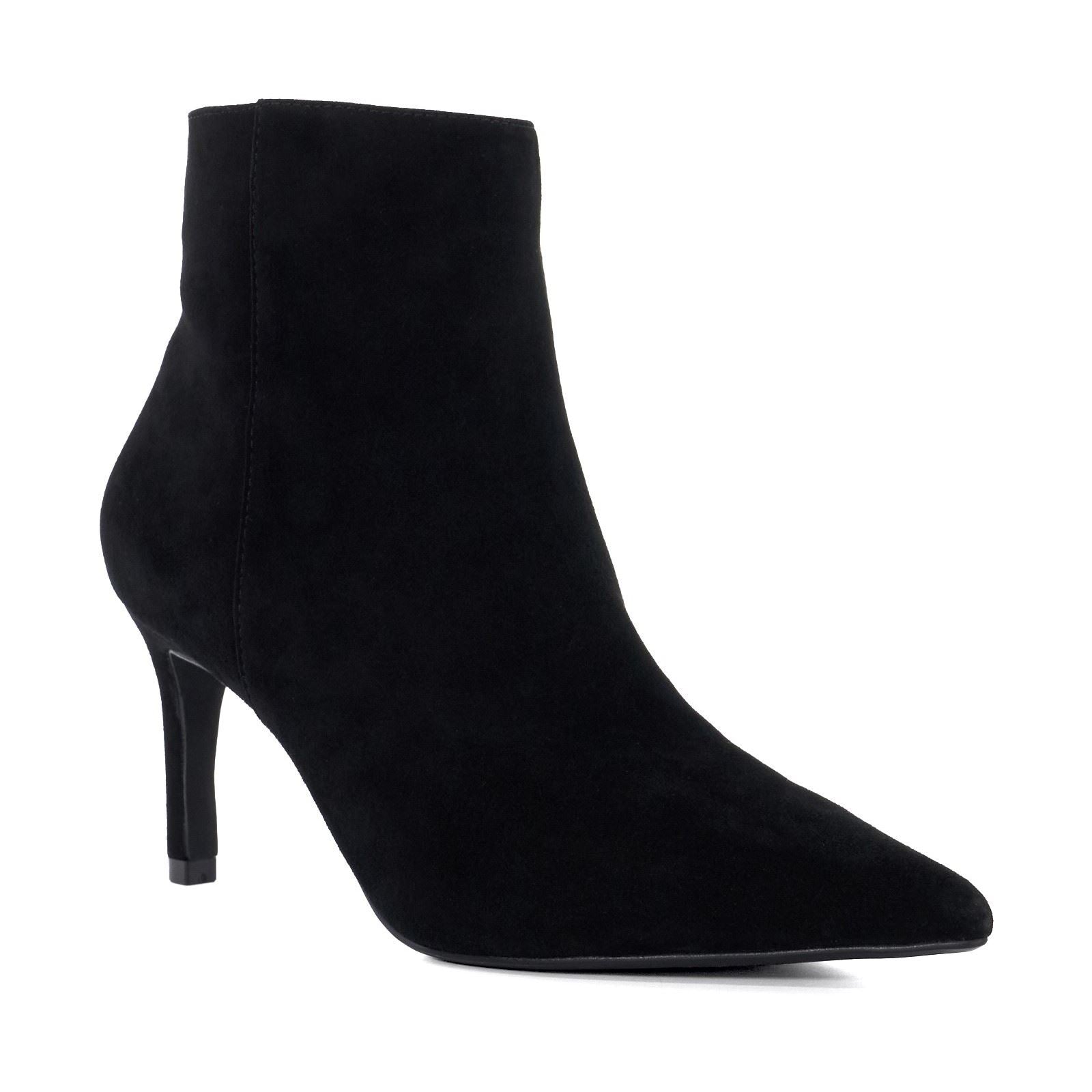 Dune Obsessively Femmes Suède Bottines Noires À Talons