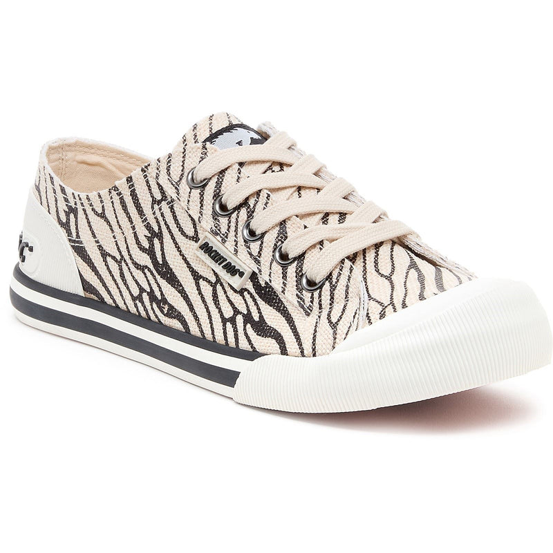 Rocket Dog Jazzin Wales Baskets De Sport En Coton Pour Femme, Noires