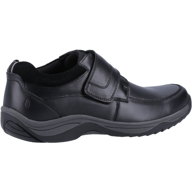 Hush Puppies Douglas Chaussures Mocassins Noires Pour Hommes En Cuir