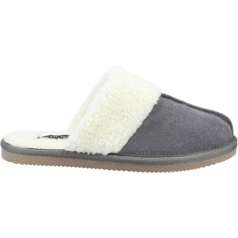 Hush Puppies Arianna Chaussons En Daim Gris Pour Femme