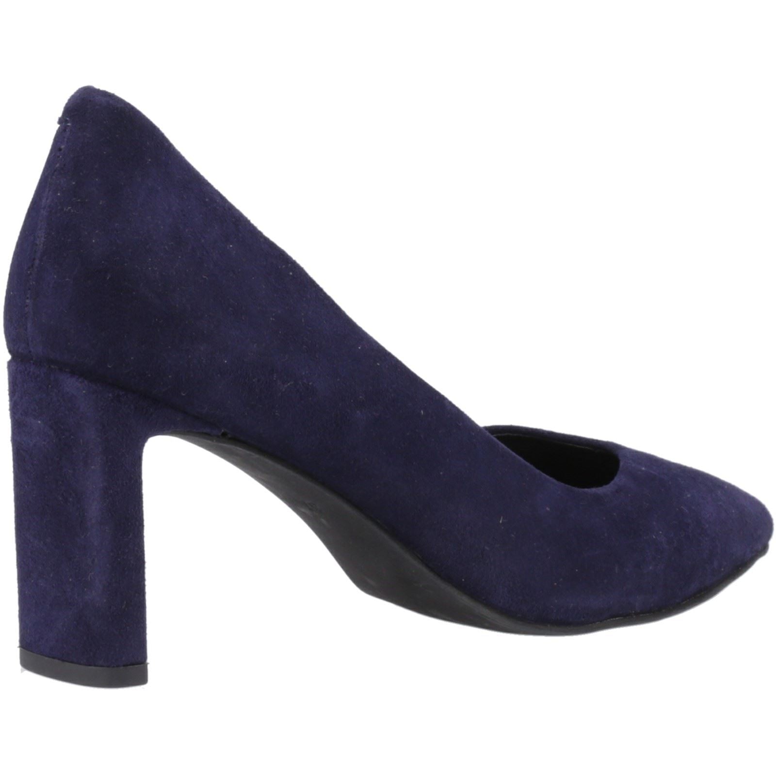 Hush Puppies Olivia Chaussures Bleu Marine Pour Femmes En Suède