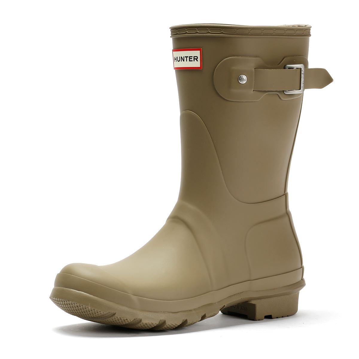 Hunter Original Short Bottes En Caoutchouc Brunes Pour Femmes