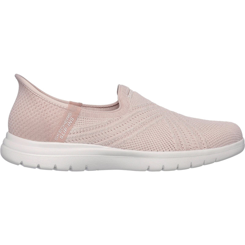 Skechers On-the-GO Flex Excellency Des Baskets En Toile Pour Femmes De Couleur Rose Pâle