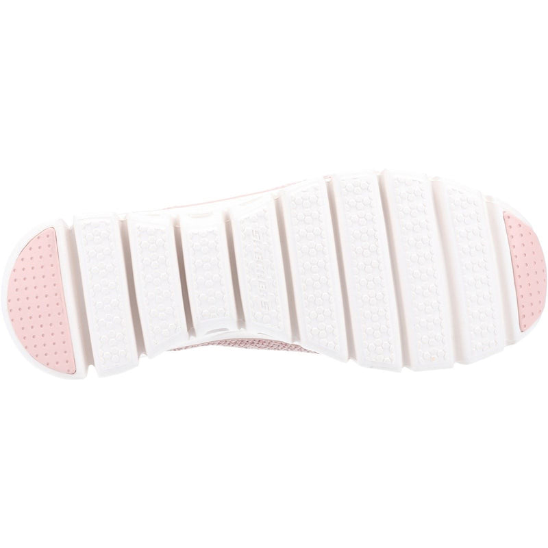 Skechers Glide Step Sneakers En Textile Pour Femme, Couleur Rose