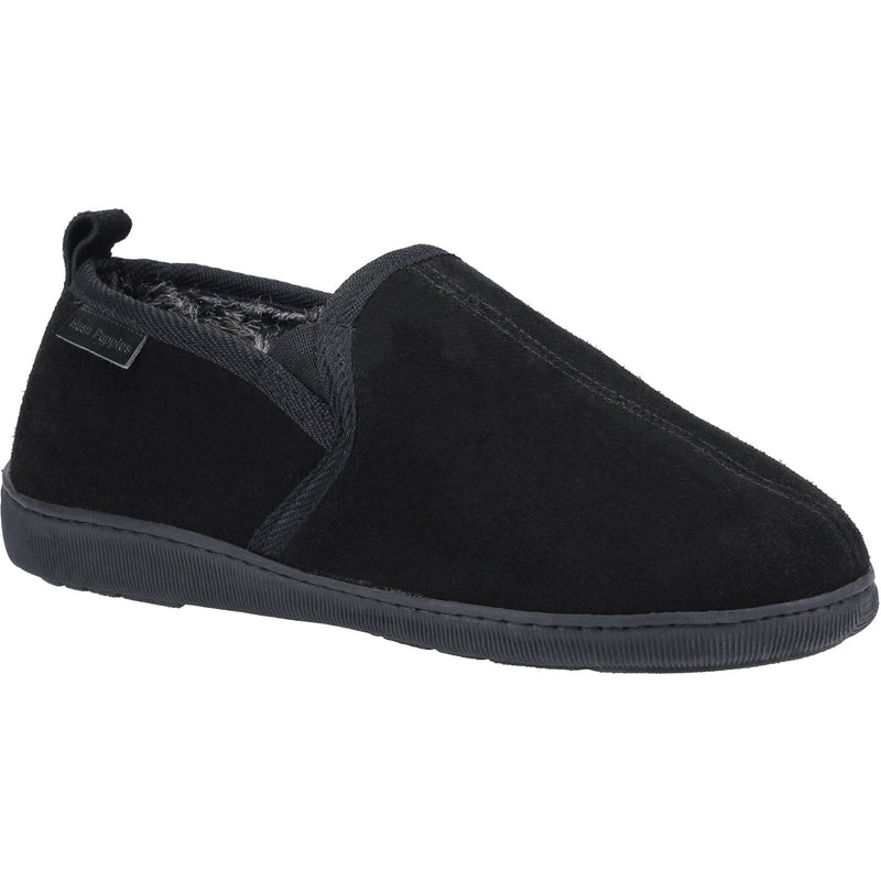 Hush Puppies Arnold Chaussons Noirs Pour Homme En Daim