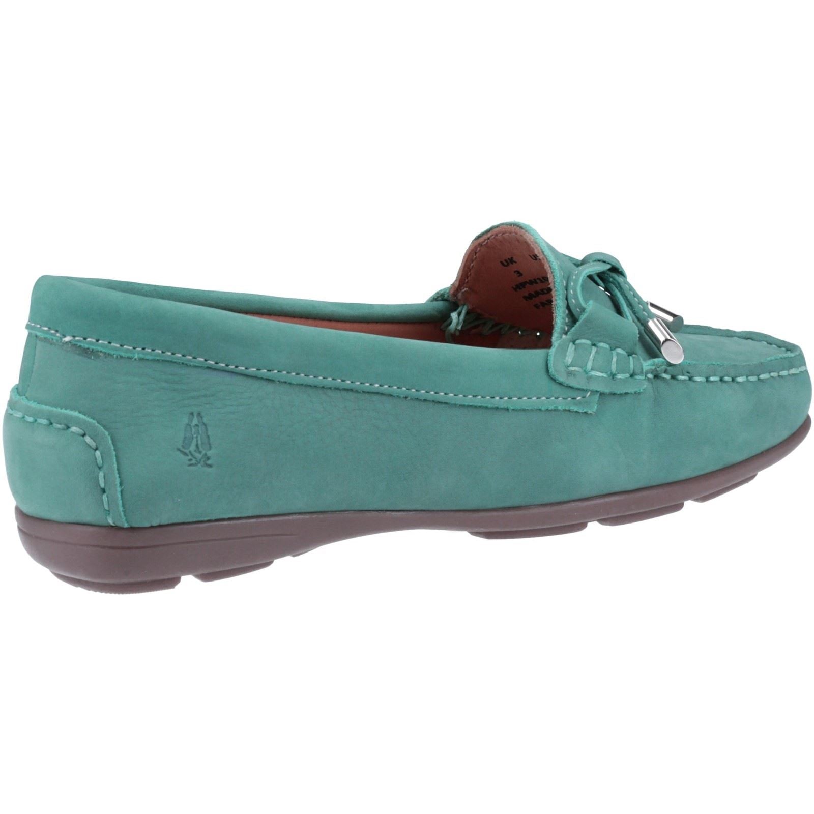 Hush Puppies Maggie Mocassins En Cuir Bleu Ciel Pour Femmes
