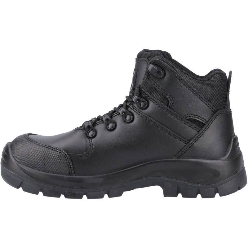Skechers Workwear Trophus Kilram Bottes De Sécurité En Cuir Pour Hommes Noires