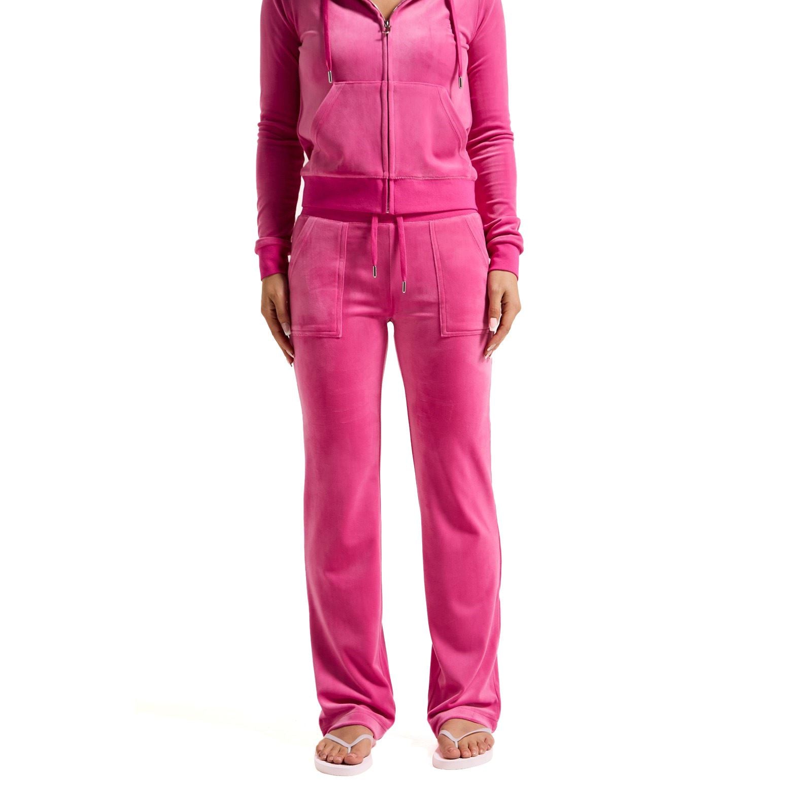 Juicy Couture Del Ray Pant Joggers Pour Femmes En Polyester Rose Vif