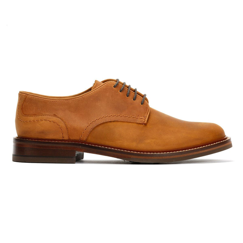 Chapman & Moore Plain Derby Country Chaussures En Cuir Pour Hommes Brunes À Lacets